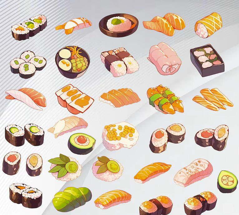 Sushi: MagicVtuberShop - Etsy