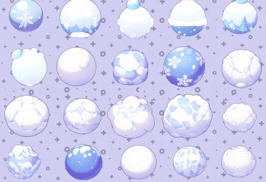 Snowballs: AGreatArtStudio - Etsy