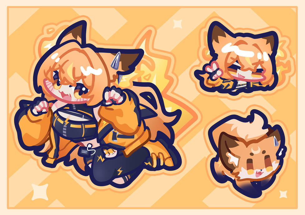 Stickers drawn by: Rumskii